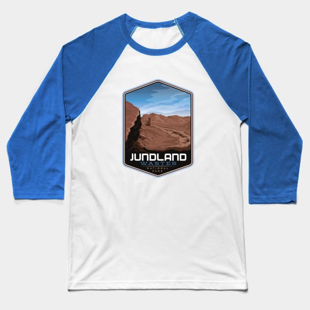 Jundland Wastes National Park Baseball T-Shirt by MindsparkCreative